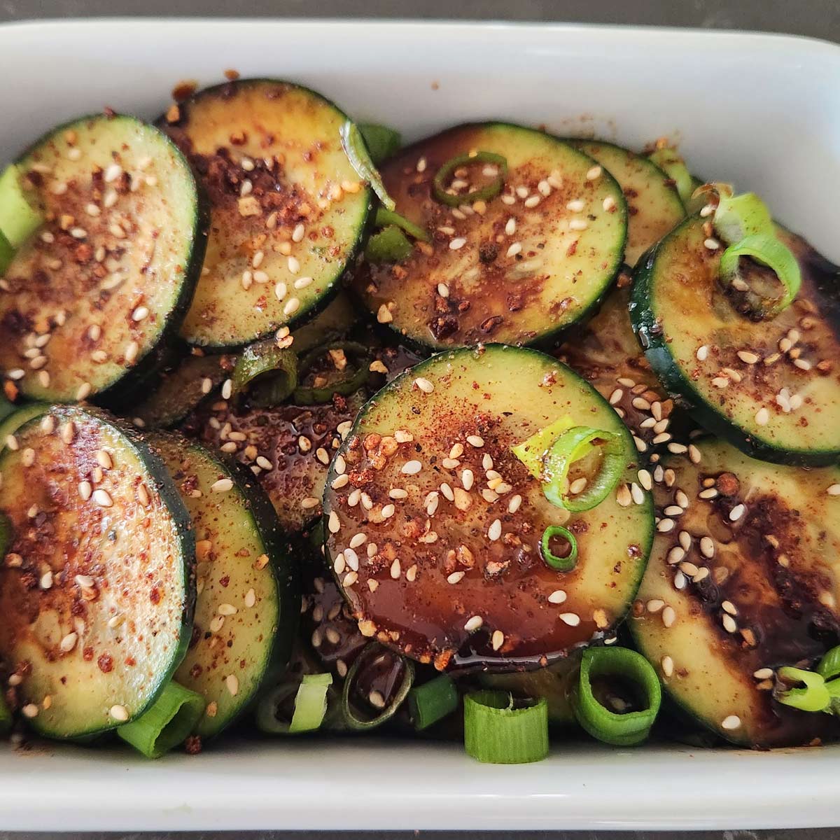 KoreanStyle Cucumber Salad Delightfully Low Carb