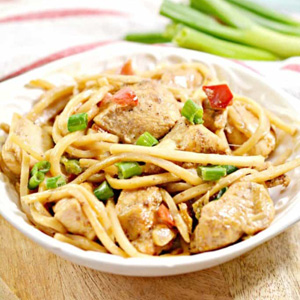 Mexican chicken skillet with palmini noodles