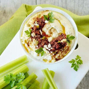 Cauliflower jalapeno hummus