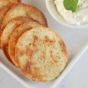 Keto Herb and Garlic Crackers 1
