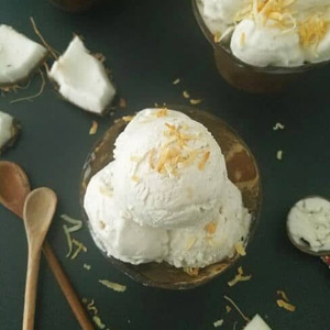 Coconut ice cream