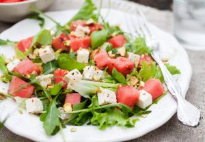 watermelon arugula salad