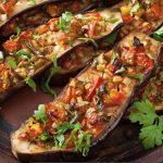 Easy Keto Stuffed Eggplant