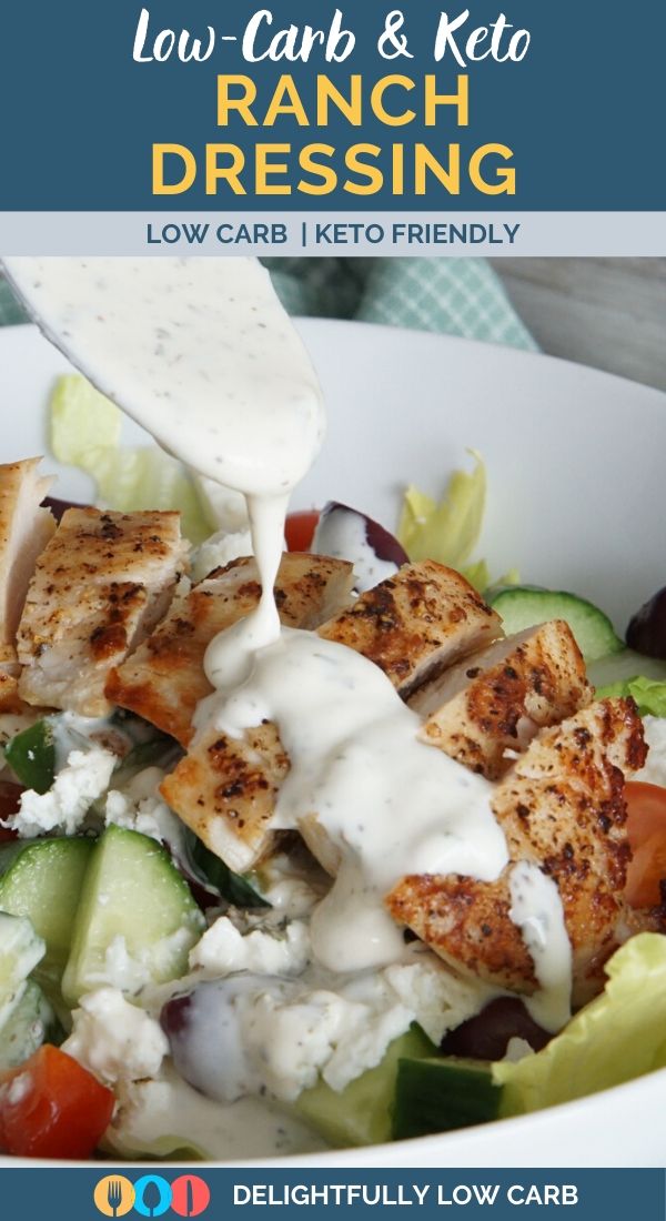 Keto LowCarb Ranch Dressing Recipe Delightfully Low Carb