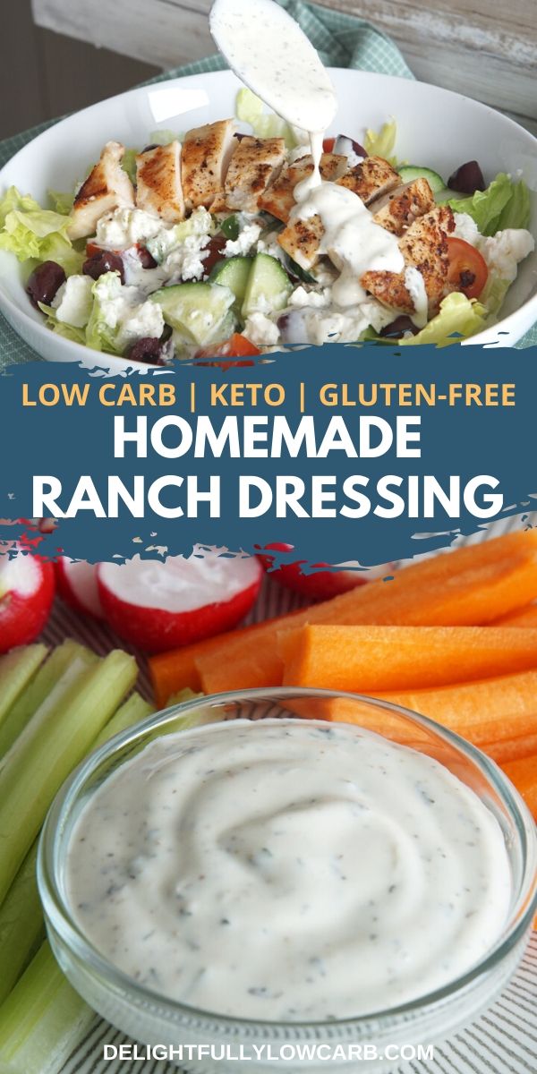 Keto LowCarb Ranch Dressing Recipe Delightfully Low Carb