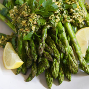 Grilled Asparagus with Gremolata Topping
