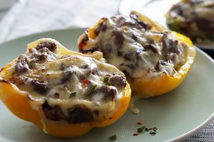 Philly Cheesesteak Stuffed Peppers