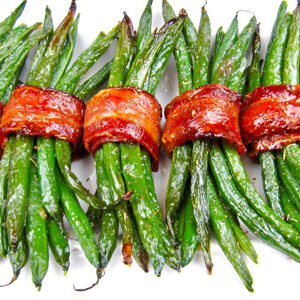 Bacon wrapped green beans