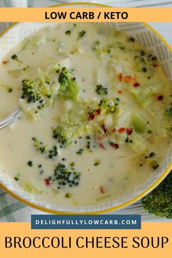 Easy Keto Broccoli Cheese Soup - Delightfully Low Carb