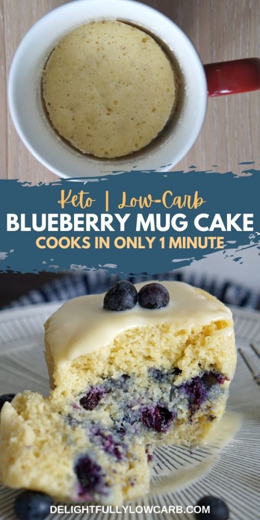 Quick Keto Blueberry Mug Cake Recipe (Ready in 1 min!) Delightfully