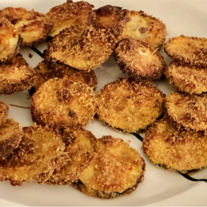 Crispy zucchini chips