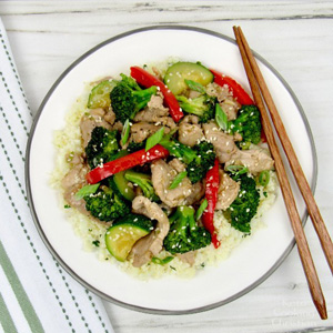 Pork stir fry