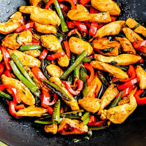 ginger chicken stir fry