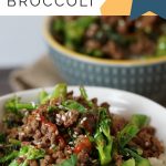 Low Carb Ground Beef & Broccoli