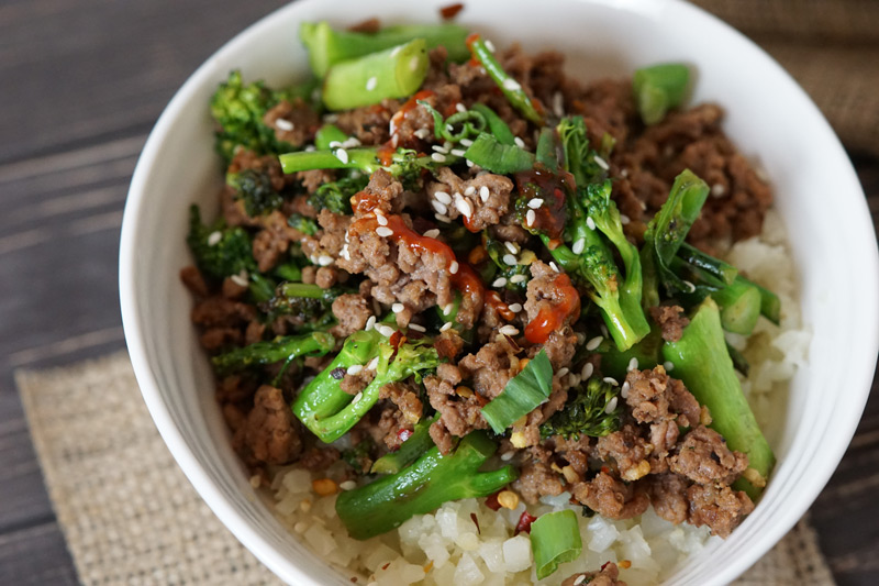 Low Carb Ground Beef & Broccoli