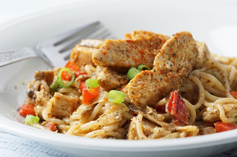 Keto Cajun Chicken Pasta