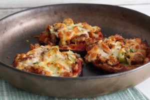 Pizza Eggplant in a Pan