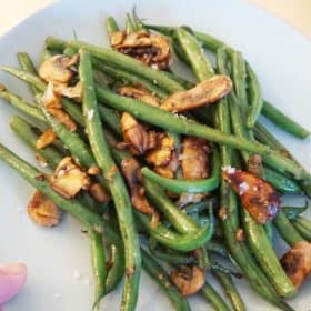 Grean Beans and Mushrooms