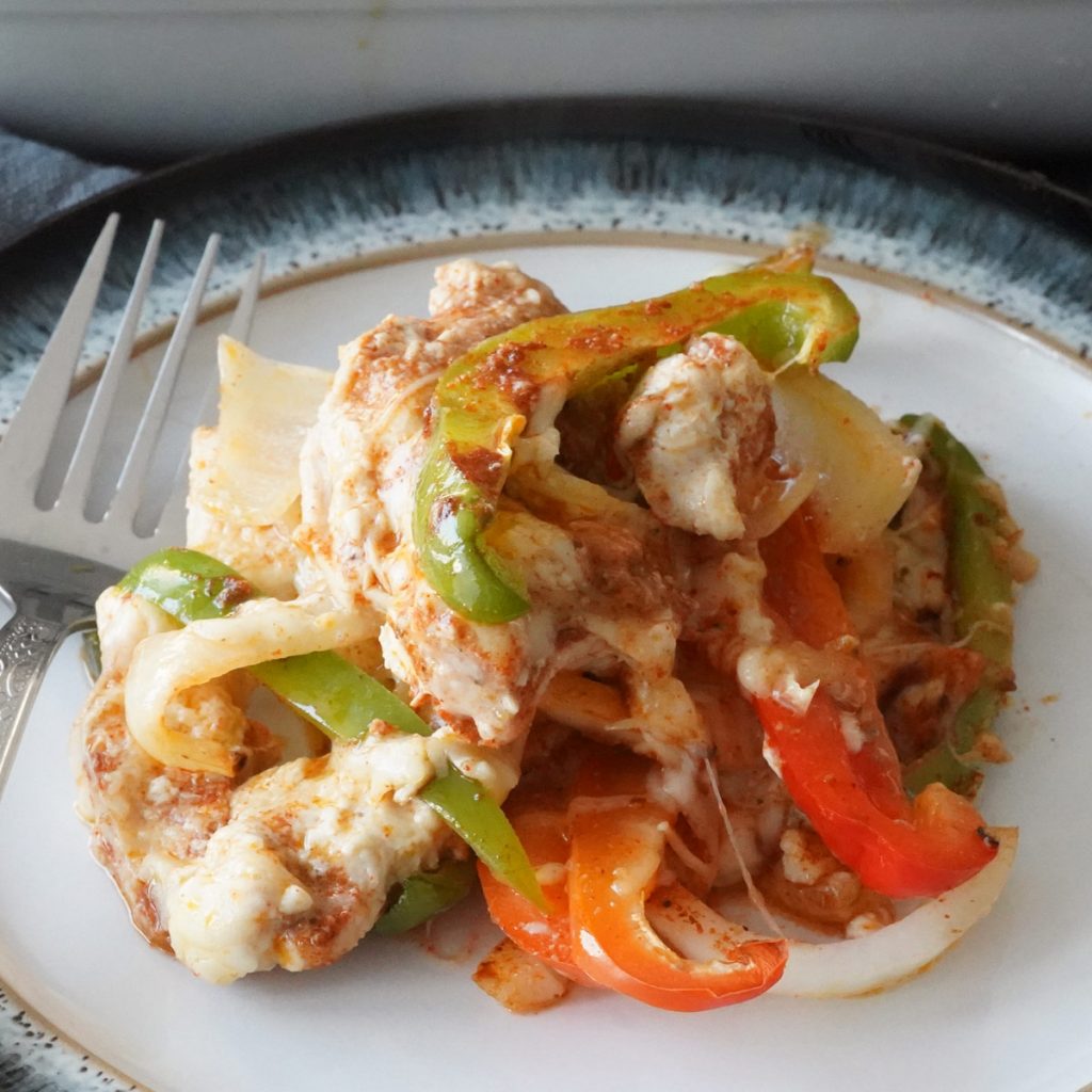 Easy Low Carb Chicken Fajita Casserole Recipe Delightfully Low Carb