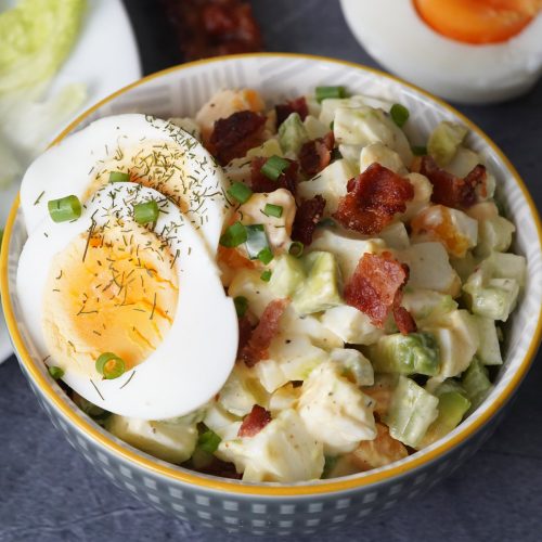 Avocado Egg Salad With Bacon Delightfully Low Carb