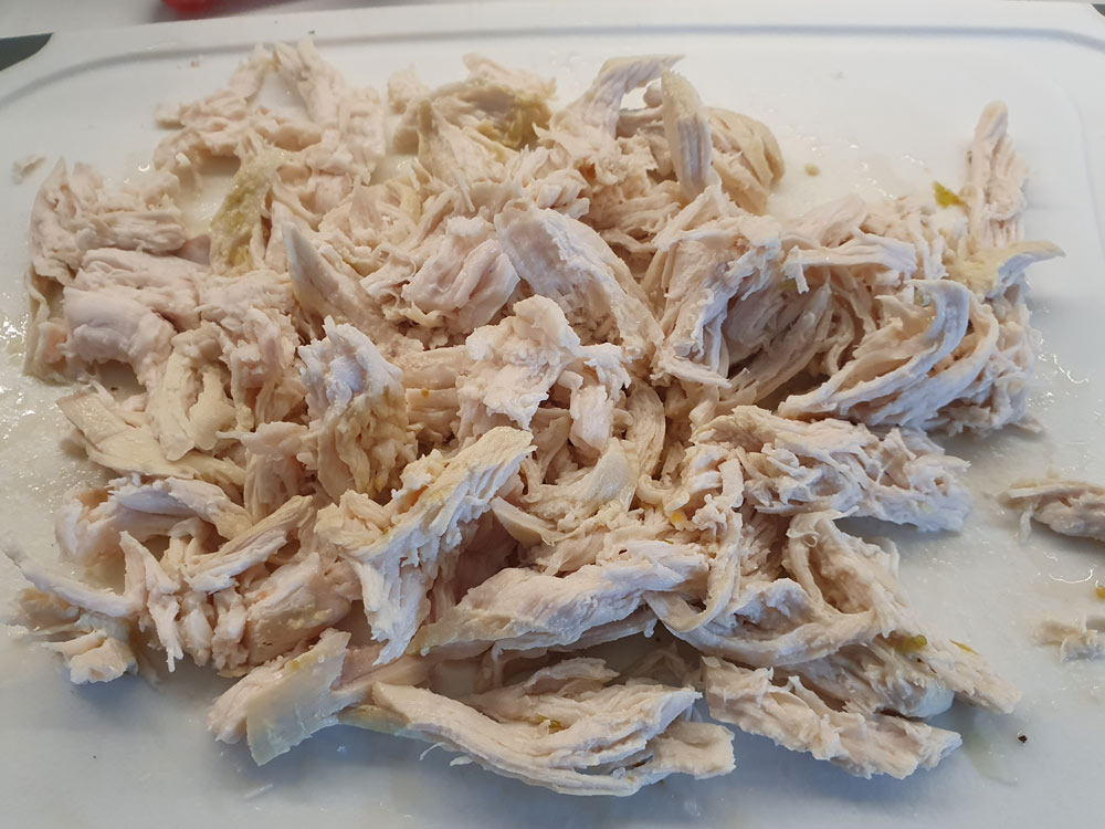 Shredded chicken