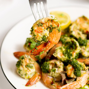 Chimichurri shrimp
