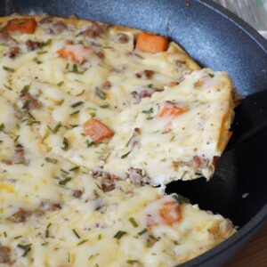 Butternut squash & Sausage frittata