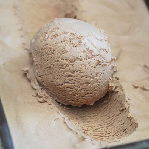 Coffee Ice Cream (Low-Sugar) - Delightfully Low Carb