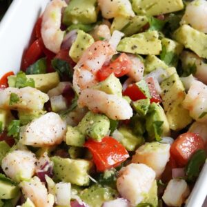Cilantro lime shrimp salad