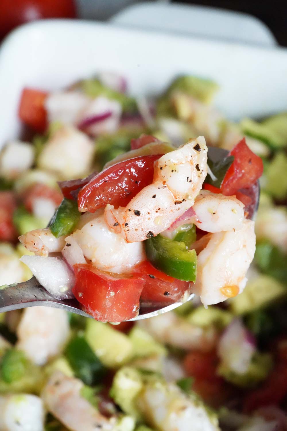 Cilantro lime shrimp salad