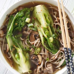 Bok choy soup