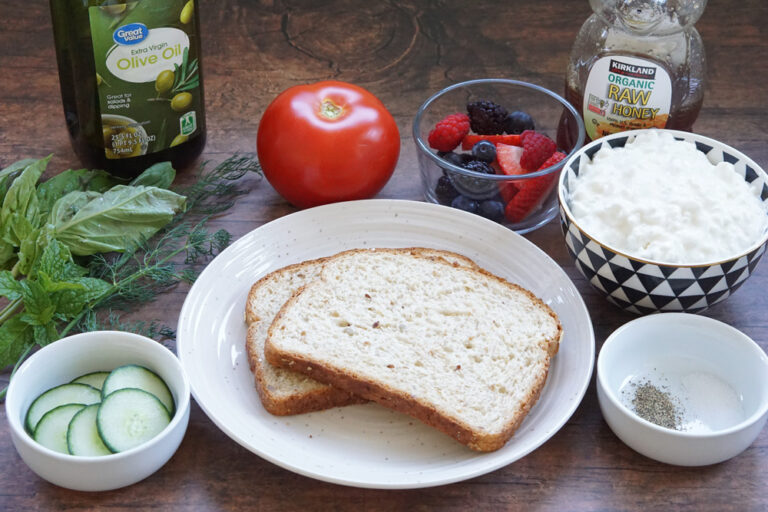 Cottage Cheese Toast Easy Healthy Breakfast Delightfully Low Carb