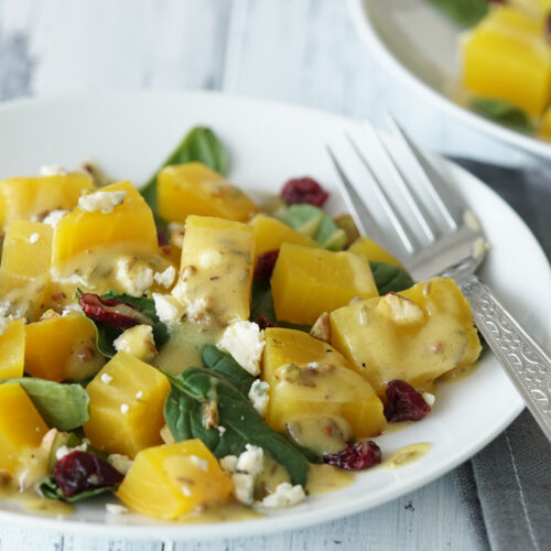 golden beet salad toasted spice feat