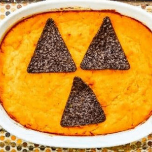 Halloween buffalo chicken dip
