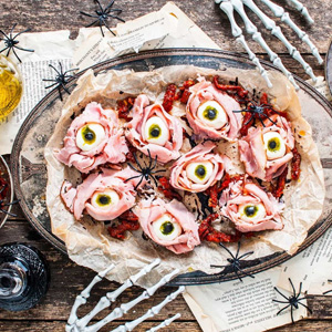 halloween antipasto eyeballs appetizer 1