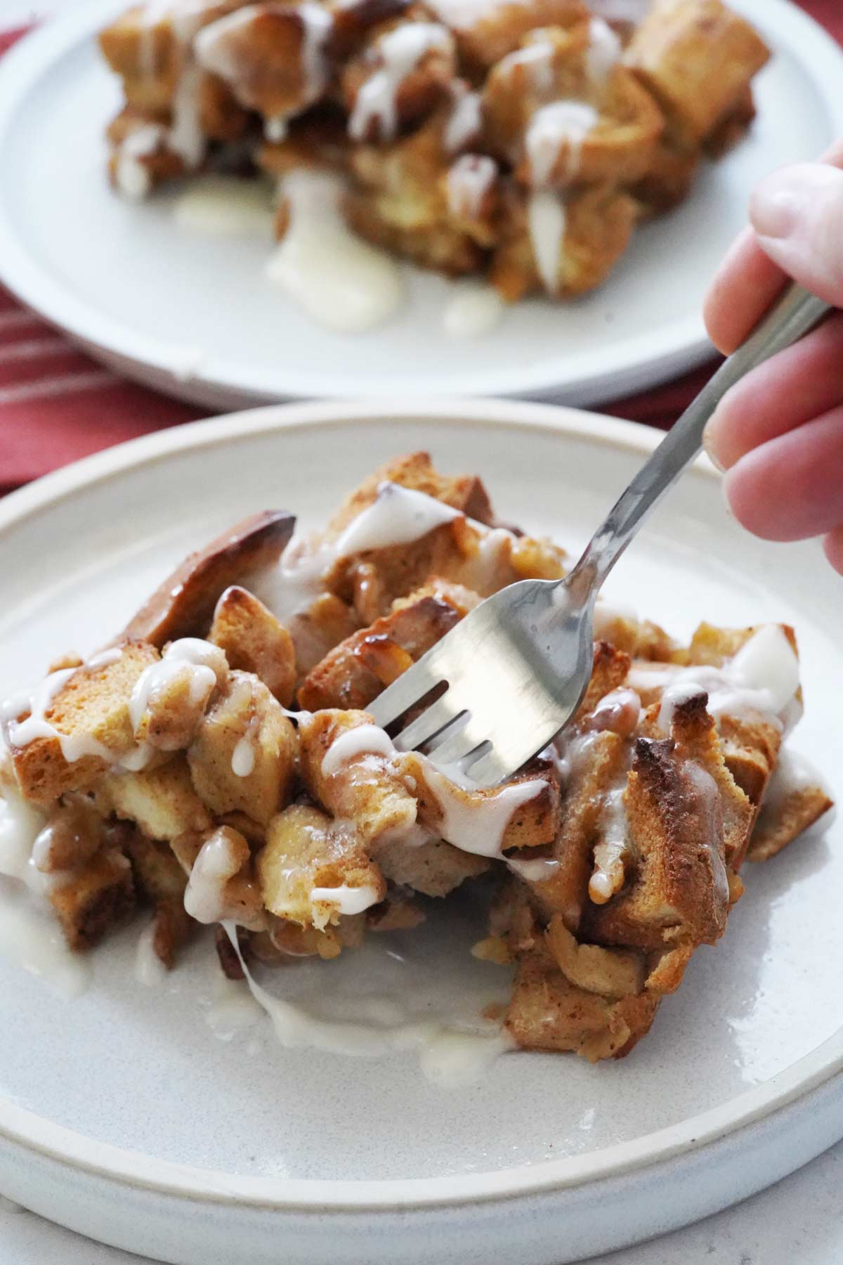 cinnamon roll bread pudding