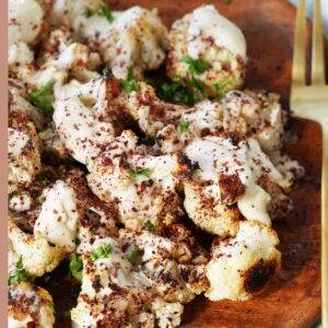 Roasted cauliflower with Tahini & Sumac