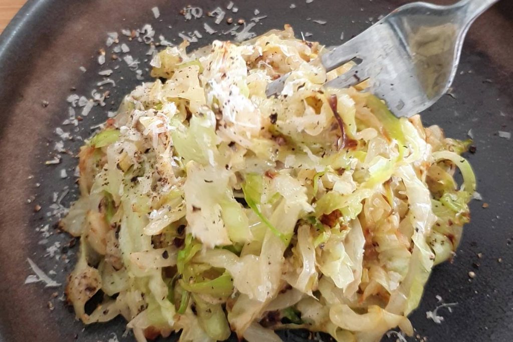 cacio e pepe sauteed cabbage
