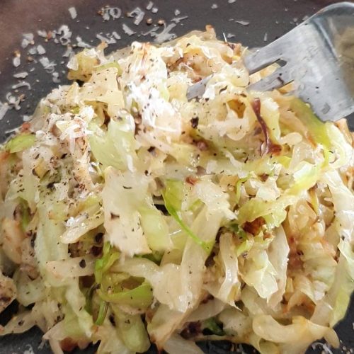 cacio e pepe sauteed cabbage